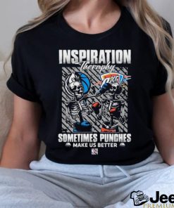 Skeletons Dallas Mavericks Inspiration Theraphy Sometimes Punches Make Us Better Shirt