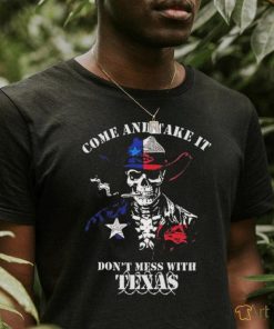 Skull Come And Take It Don’t Mess With Texas Razor Wire Shirt