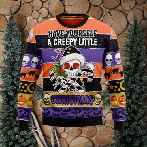 Skull Creepy Christmas Ugly Sweater