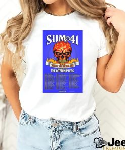 Skull Fire 2024 Sum 41 The Final World Tour poster shirt