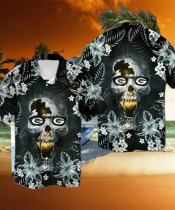 Skull Green Bay Packers Hawaiian Shirt