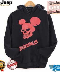 Skull Mickey Mouse Bacchus logo shirt