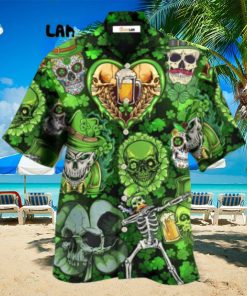 Skull St Patricks Day Art Hawaiian Shirt