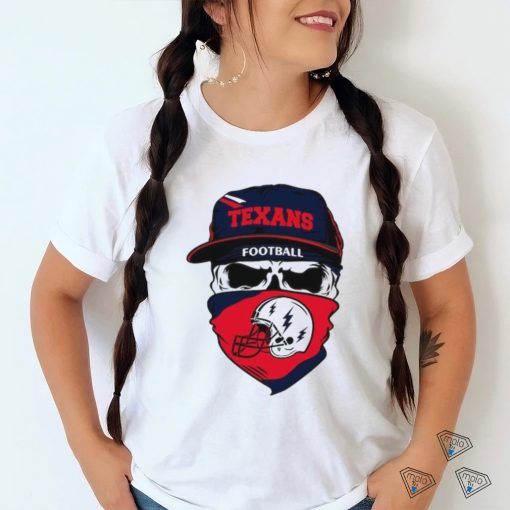 Skull Texans Football NFL Team Shirt