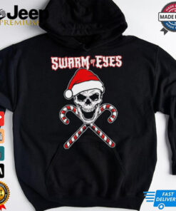 Skull swarm of eyes Christmas shirt