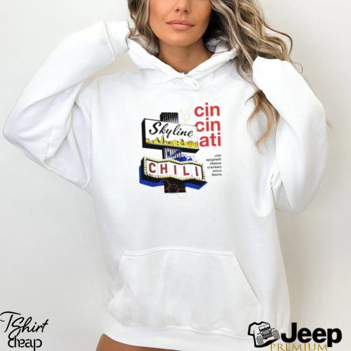 Skyline Retro Sign Cin Cin Nati shirt