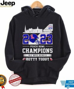 Skyline city 2023 Peach Bowl Champions Ole Miss Rebels Hotty Toddy shirt