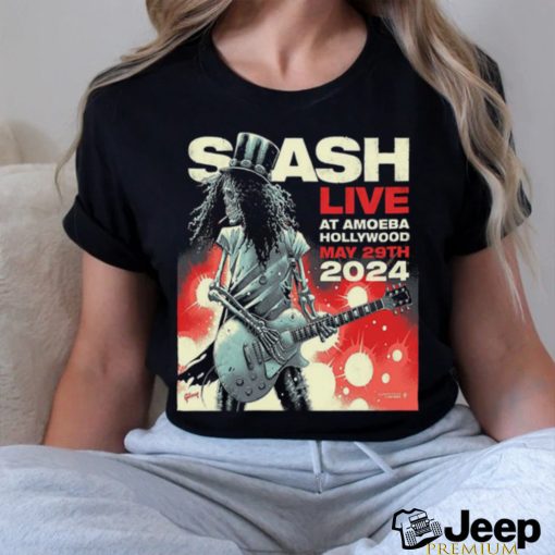 Slash Live At Amoeba Hollywood May 29th 2024 Designed By Luke Preece Limited Edtion T Shirt