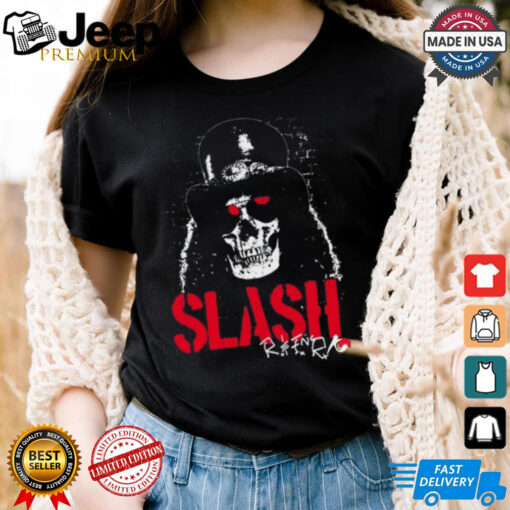 Slash Skull Portrait Black Pullover T Shirt