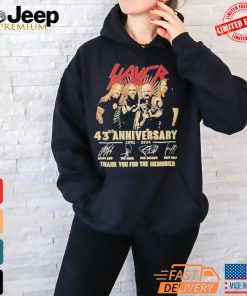 Slayer 43rd Anniversary Thank you for the memories Shirt