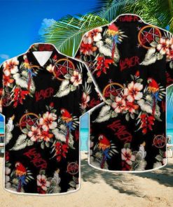 Slayer Rock With Parrot 2024 Summer Trending Hawaiian Shirt