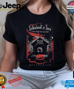 Sleepy Hollow Ichabod’s Inn A Place To Rest Your Weary Head Blackcraft Halloween T shirt