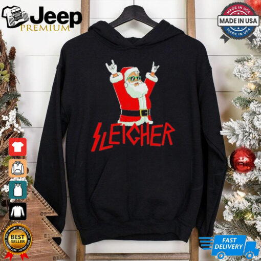 Sleigher Christmas Heavy Metal Music Shirt