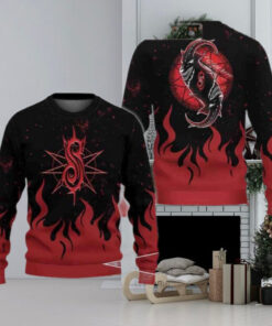 SlipKnot Goat Satan Rock Band Christmas Sweater Chirstmas Gifts 2024 Xmas For Family And Friends Ugly Sweater