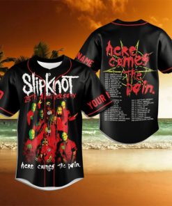 Slipknot 25th Anniversary Here Comes The Pain Baseball Jersey