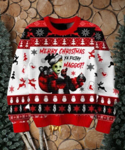 Slipknot Merry Christmas Ya Filthy Maggot Chirstmas Gifts 2024 Xmas For Family And Friends Ugly Sweater