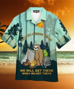 Sloth Hiking Team Camping Aloha Hawaiian Shirts For Men And Women