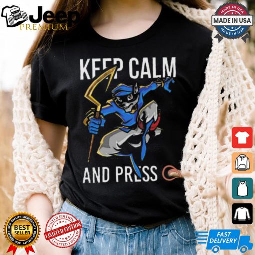 Sly cooper keep calm and press o shirt