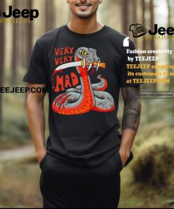 Snake Very Very Mad Cartoon Design Shirt