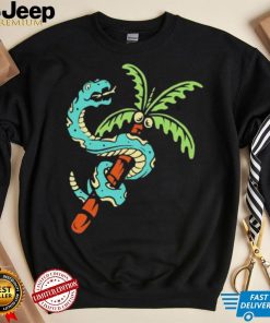 Snake and coconut tree shirt