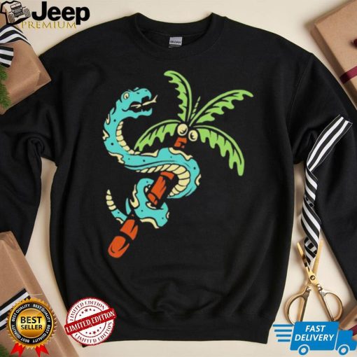 Snake and coconut tree shirt