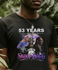 Snoop Dogg Rapper 53 Years 1971 2024 T Shirt