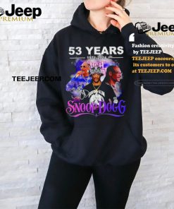 Snoop Dogg Rapper 53 Years 1971 2024 signature shirt