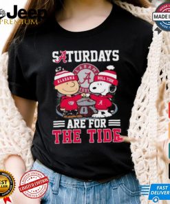 Snoopy And Charlie Brown X Alabama Crimson Tide Saturdays Are For The Tide Shirt