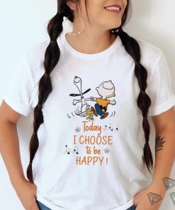 Snoopy And Peanut Today I Choose To Be Happy! T shirt