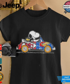 Snoopy And Woodstock Driver Car Chiefs And Jayhawks 2024 Shirt