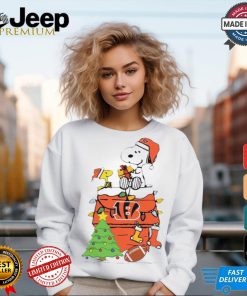 Snoopy And Woodstock Gift Cincinnati Bengals Football Merry Christmas 2024 shirt