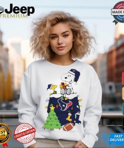 Snoopy And Woodstock Gift Houston Texans Football Merry Christmas 2024 shirt