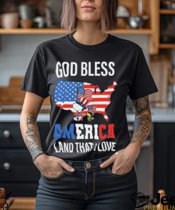 Snoopy And Woodstock God Bless The America Land That I Love Patriot Proud shirt