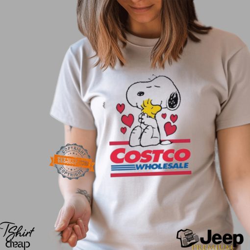 Snoopy And Woodstock Loves Costco Wholesale Logo Shirt