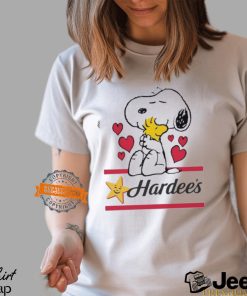 Snoopy And Woodstock Loves Hardee’s Logo Shirt