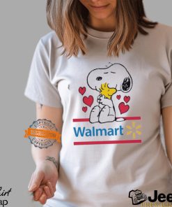 Snoopy And Woodstock Loves Walmart Logo Shirt