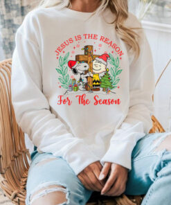 Snoopy & Charlie Brown Jesus Is The Reason For The Season Christmas Shirt