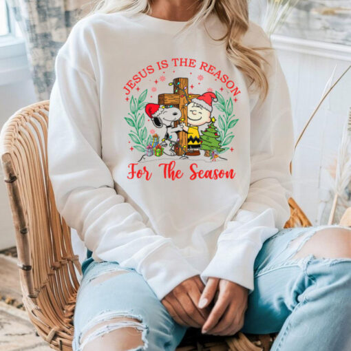 Snoopy & Charlie Brown Jesus Is The Reason For The Season Christmas Shirt