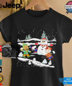 Snoopy Christmas snowman shirt