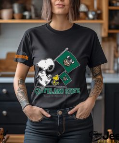 Snoopy Cleveland State Vikings Road To Oklahoma City flag shirt