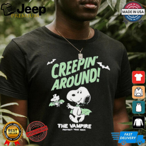 Snoopy Creepin Around Creature Of The Night The Vampire Shirt