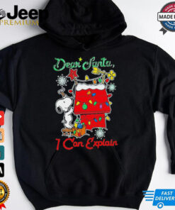 Snoopy Dear Santa I can explain Merry Christmas shirt