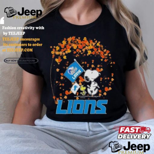 Snoopy Detroit Lions Fall Shirt