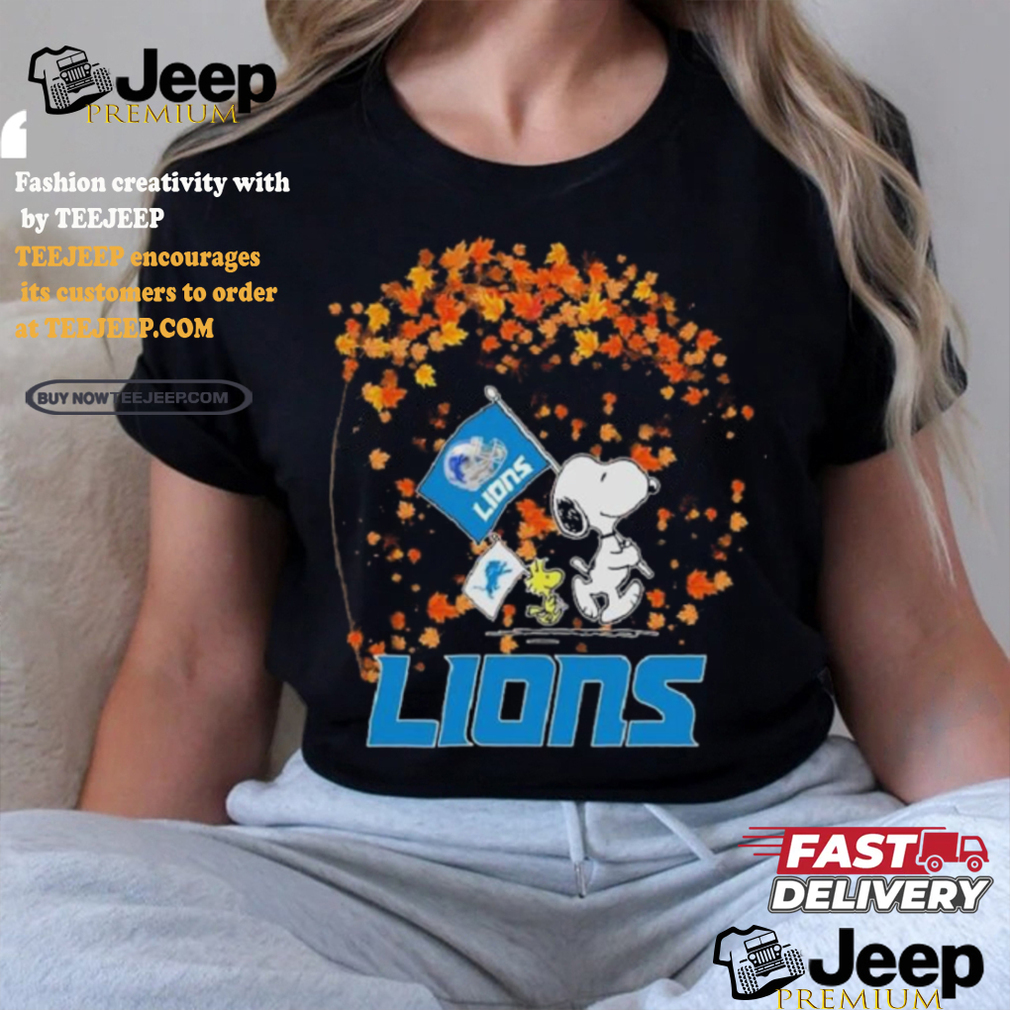 Snoopy Detroit Lions Fall Shirt