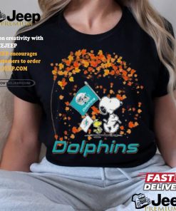 Snoopy Dolphins Fall Shirt