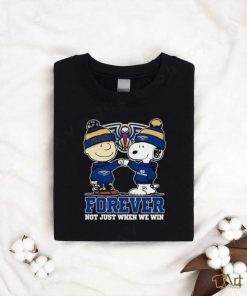 Snoopy Fist Bump Charlie Brown New Orleans Pelicans Forever Not Just When We Win Shirt