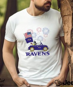 Snoopy Football Happy 4th Of July Baltimore Ravens Shirt
