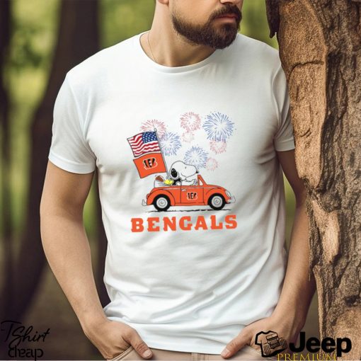 Snoopy Football Happy 4th Of July Cincinnati Bengals Shirt