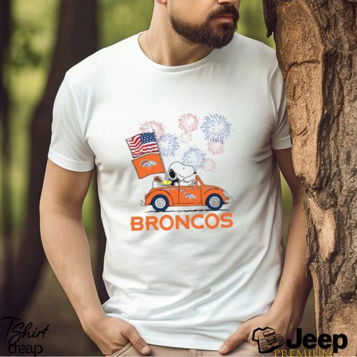 Snoopy Football Happy 4th Of July Denver Broncos Shirt