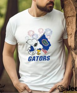 Snoopy Football Happy 4th Of July Florida Gators Shirt